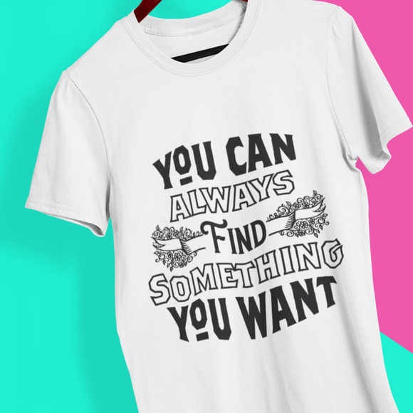 YOU Can‎ Always Find Something You Want Custom White Short Sleeve Plus Size 3X - Picture 1 of 3